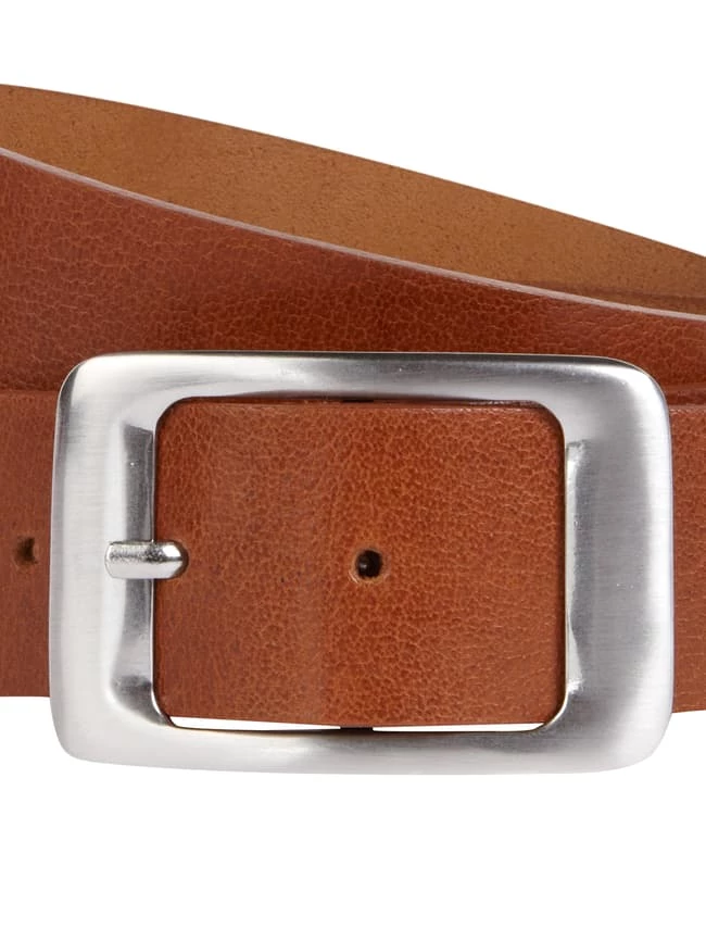 Admü Belts Ledergürtel Mit Dornschließe - Cognac 2 Admü Belts Ledergürtel Mit Dornschließe - Cognac – Bild 2