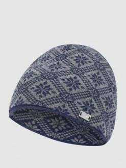 Dale Of Norway Beanie Aus Merinowolle Modell 'Christiana' - Marineblau