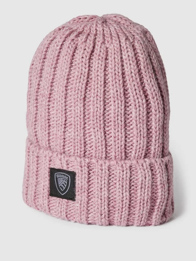 Blauer Usa Beanie In Strick-Optik - Altrosa