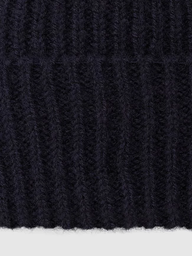 MAERZ Muenchen Mütze Aus Merinowolle - Marineblau – Bild 2