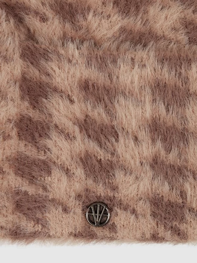 Loevenich Mütze Mit Hahnentritt - Beige – Bild 2