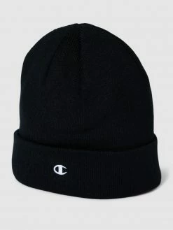 CHAMPION Beanie Mit Label-Stitching - Schwarz