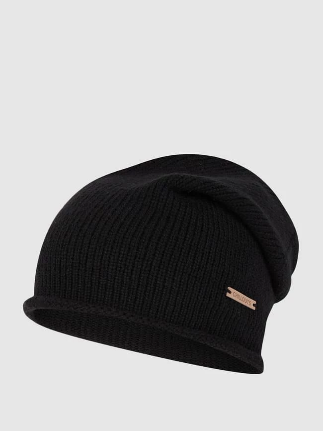 Chillouts Beanie Mit Woll-Anteil Modell 'Janet' - Schwarz