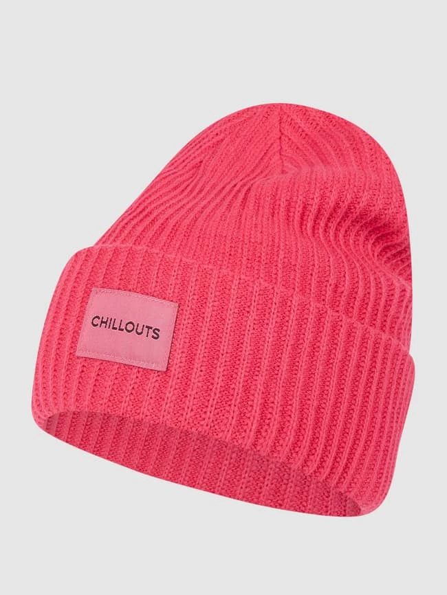 Chillouts Beanie Mit Logo-Aufnäher Modell 'Kara' - Neon Pink 1 Chillouts Beanie Mit Logo-Aufnäher Modell 'Kara' - Neon Pink
