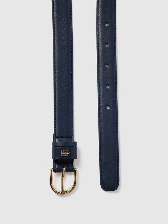 Tommy Hilfiger Ledergürtel Mit Dornschließe - Dunkelblau – Bild 3