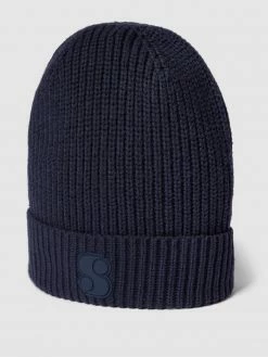 S.Oliver RED LABEL Mütze In Strick-Optik - Marineblau