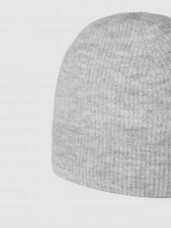Alternative view of Christian Berg Woman Beanie Mit Strukturmuster In Ripp-Optik - Hellgrau Meliert