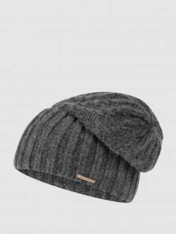 Chillouts Beanie Mit Woll-Anteil Modell 'Yves' - Anthrazit