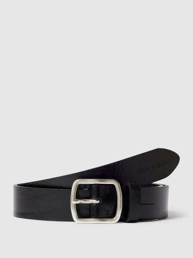 Marc O'Polo Ledergürtel Mit Dornschließe Modell 'FANNY' - Schwarz