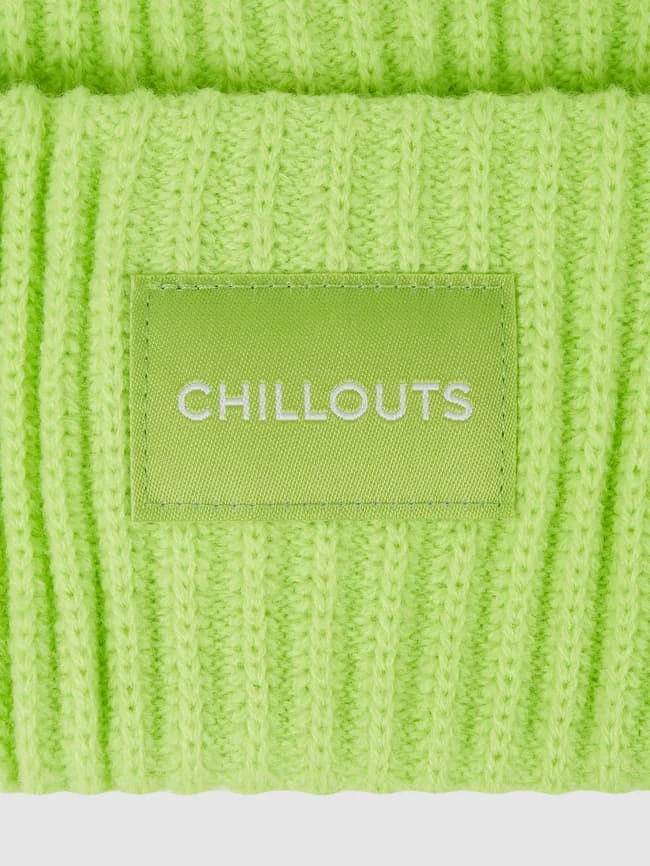 Chillouts Beanie Mit Logo-Aufnäher Modell 'Kara' - Neon Gelb 2 Chillouts Beanie Mit Logo-Aufnäher Modell 'Kara' - Neon Gelb – Bild 2