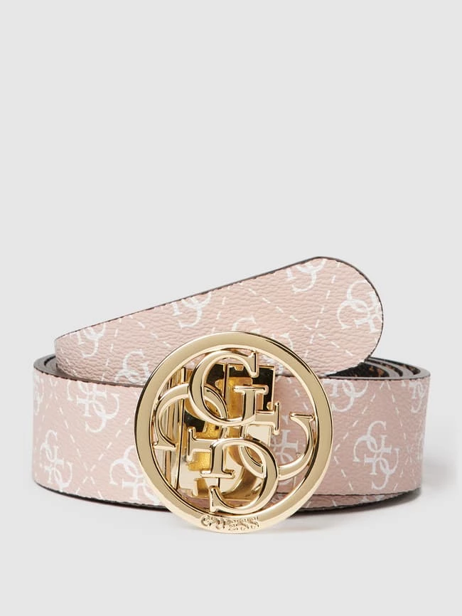 Guess Gürtel Mit Allover-Druck - Dunkelbraun