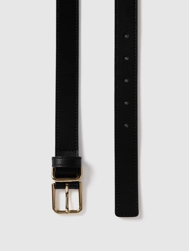 Tommy Hilfiger Ledergürtel Mit Dornschließe Aus Metall - Schwarz 3 Tommy Hilfiger Ledergürtel Mit Dornschließe Aus Metall - Schwarz – Bild 3