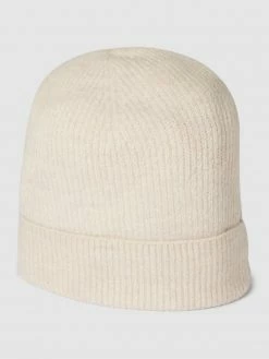 Christian Berg Woman Beanie Mit Strukturmuster In Ripp-Optik - Beige