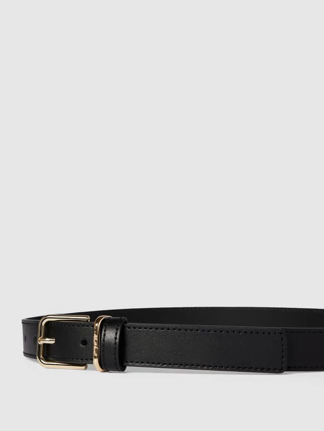Tommy Hilfiger Ledergürtel Mit Dornschließe Aus Metall - Schwarz 2 Tommy Hilfiger Ledergürtel Mit Dornschließe Aus Metall - Schwarz – Bild 2