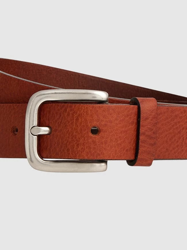 Weinmann Ledergürtel Mit Dornschließe - Cognac – Bild 2