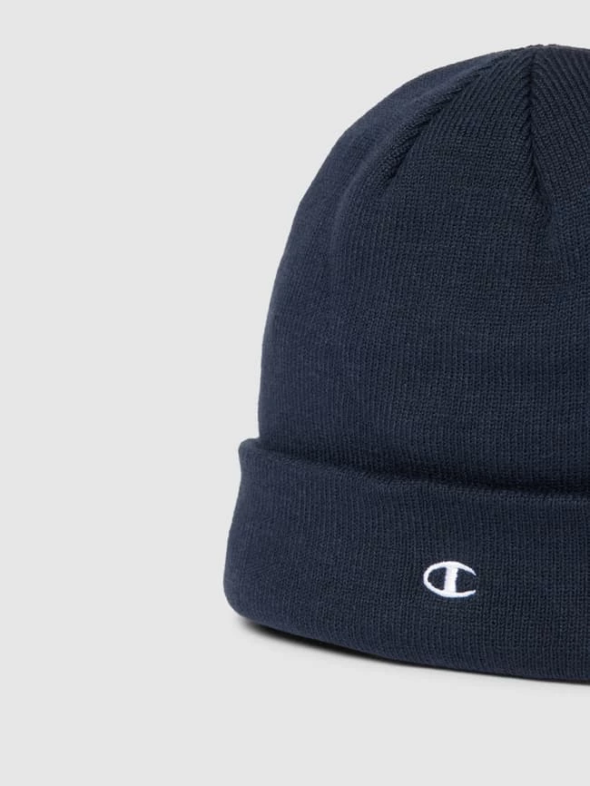 CHAMPION Beanie Mit Label-Stitching - Dunkelblau – Bild 2