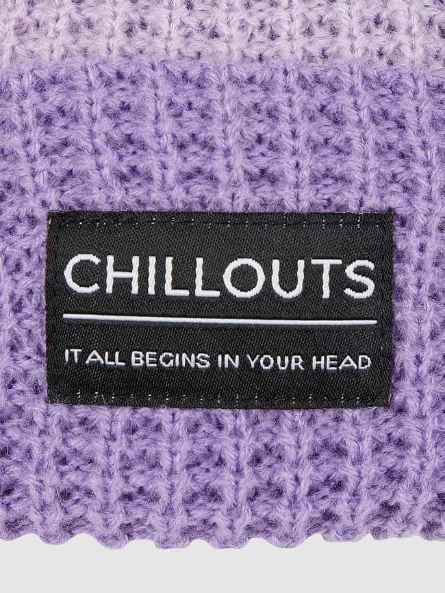Chillouts Pudelmütze Mit Blockstreifen Modell 'Wanda' - Lila – Bild 2