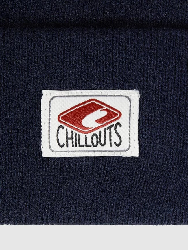 Chillouts Beanie Mit Logo-Aufnäher Modell 'Mitch' - Marineblau – Bild 2