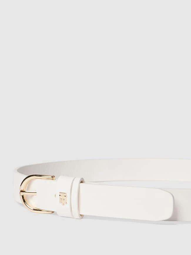 Tommy Hilfiger Ledergürtel Mit Dornschließe - Weiß – Bild 2