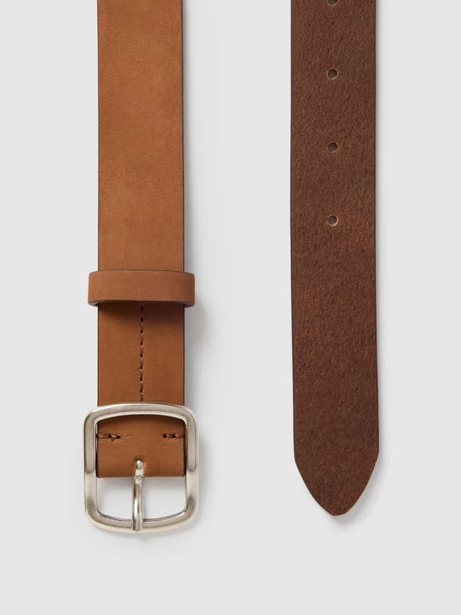 Marc O'Polo Ledergürtel Mit Label-Prägung Modell 'FANNY' - Dunkelbraun – Bild 3