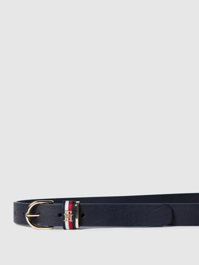 Tommy Hilfiger Ledergürtel Mit Label-Details - Marineblau – Bild 2