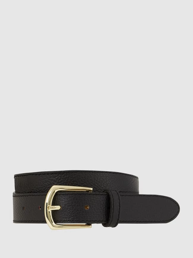 Weinmann Ledergürtel Mit Dornschließe Modell 'Adra' - Schwarz