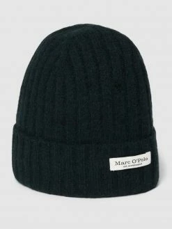 Marc O'Polo Beanie In Ripp-Optik - Dunkelgrün