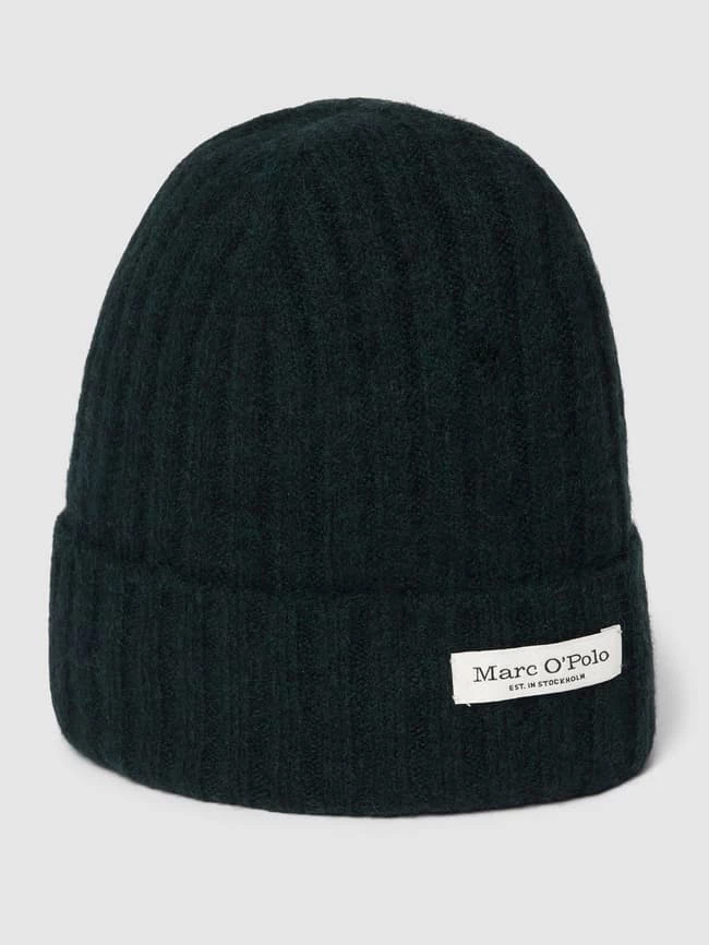 Marc O'Polo Beanie In Ripp-Optik - Dunkelgrün 1 Marc O'Polo Beanie In Ripp-Optik - Dunkelgrün