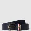 Tommy Hilfiger Ledergürtel Mit Label-Details - Marineblau