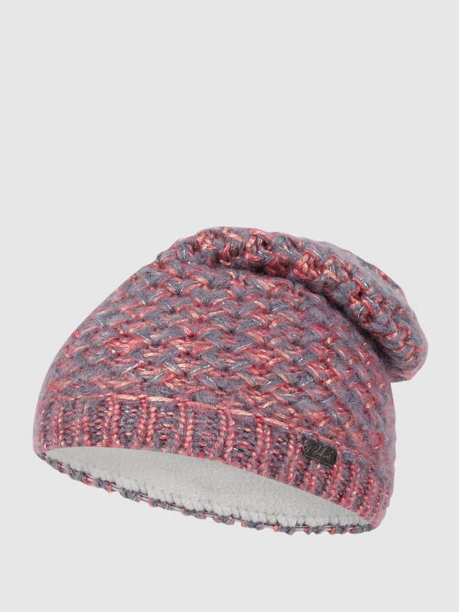 Chillouts Beanie Mit Woll-Anteil Modell 'Ivonne' - Lila Meliert