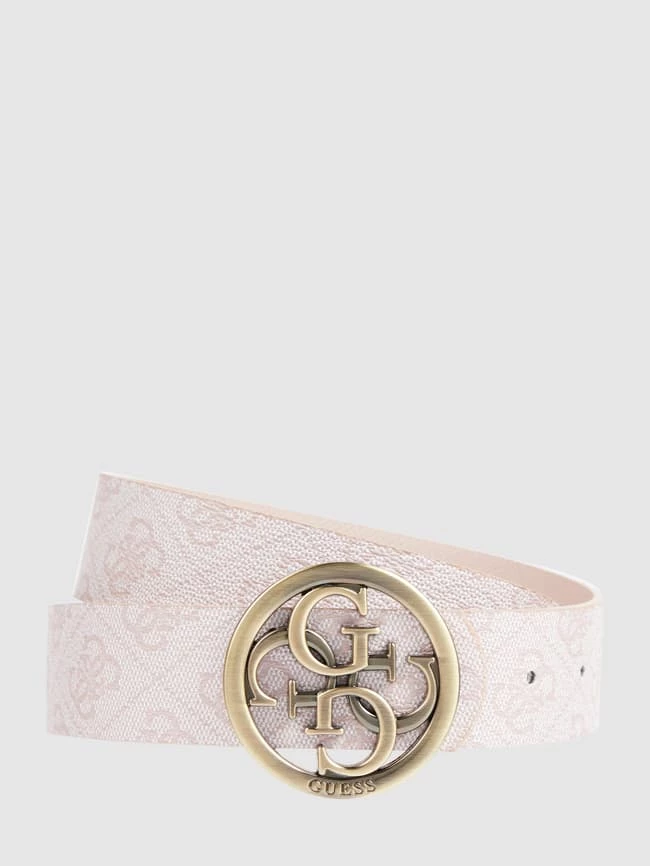 Guess Gürtel Mit Logo-Muster - Rosa 1 Guess Gürtel Mit Logo-Muster - Rosa