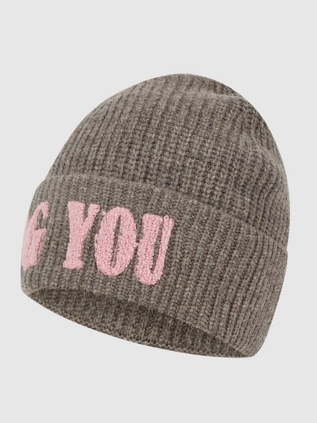 Frogbox Beanie Aus Wollmischung - Haselnuss Braun