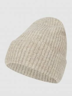 Tom Tailor Denim Mütze Mit Rippenstruktur - Hellgrau