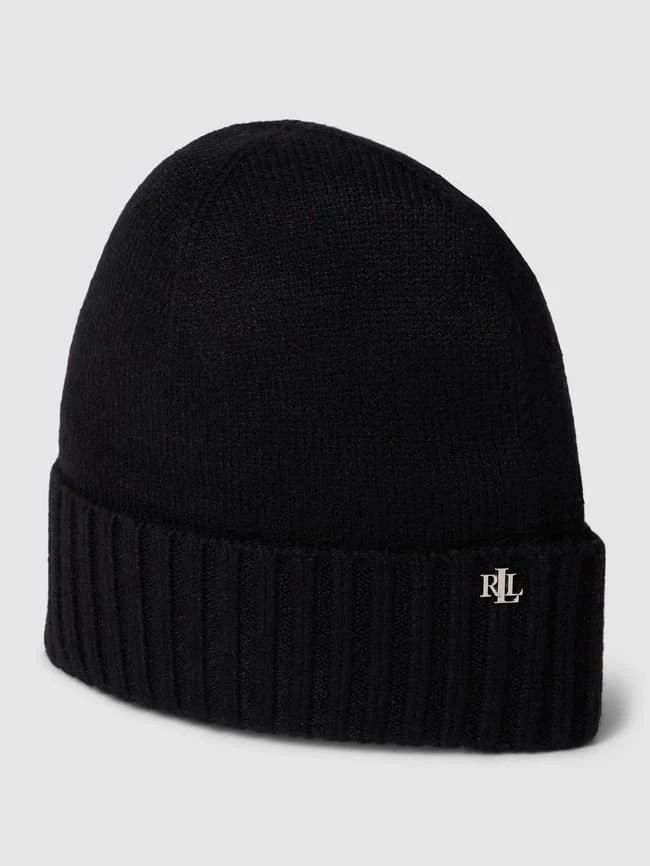 Lauren Ralph Lauren Beanie Mit Label-Detail - Schwarz 1 Lauren Ralph Lauren Beanie Mit Label-Detail - Schwarz