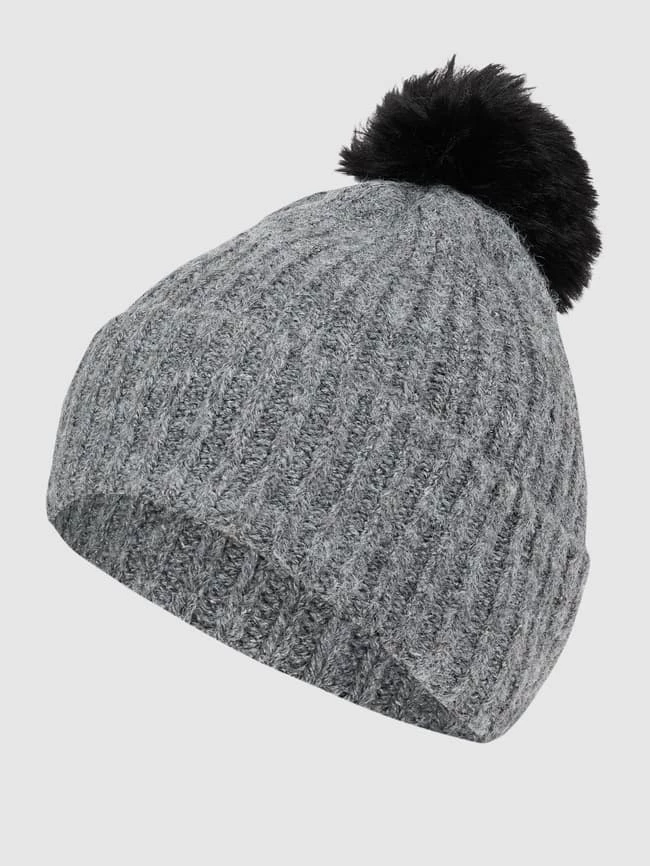 Loevenich Pudelmütze Mit Glitter-Effekt - Anthrazit