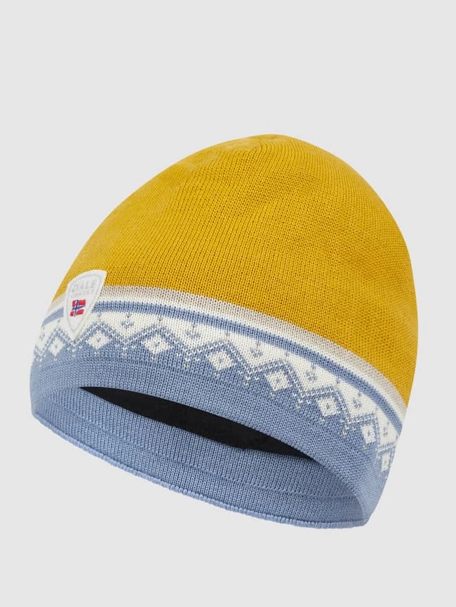 Dale Of Norway Beanie Aus Merinowolle Modell 'Moritz' - Gelb