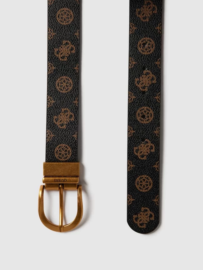 Guess Gürtel Mit Allover-Druck - Dunkelbraun – Bild 3