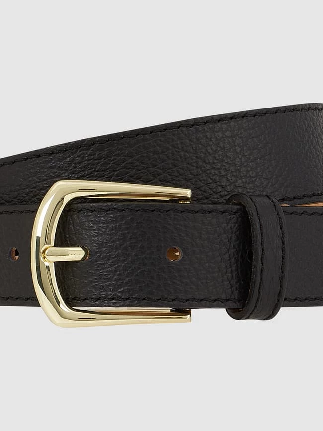 Weinmann Ledergürtel Mit Dornschließe Modell 'Adra' - Schwarz – Bild 2