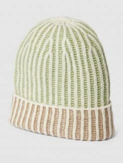 S.Oliver RED LABEL Beanie Mit Streifenmuster - Hellgrün