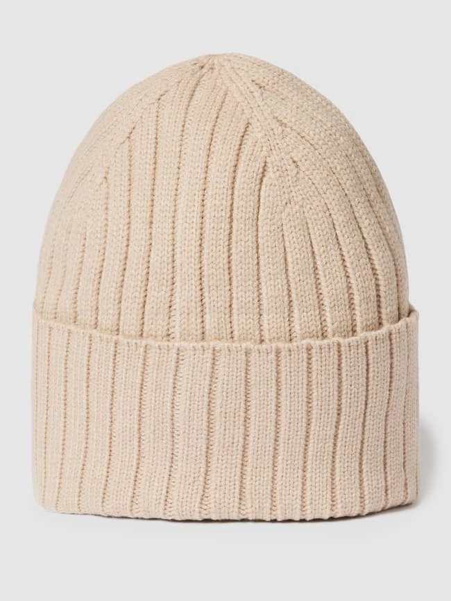 Opus Beanie In Strick-Optik Modell 'Adela' - Beige