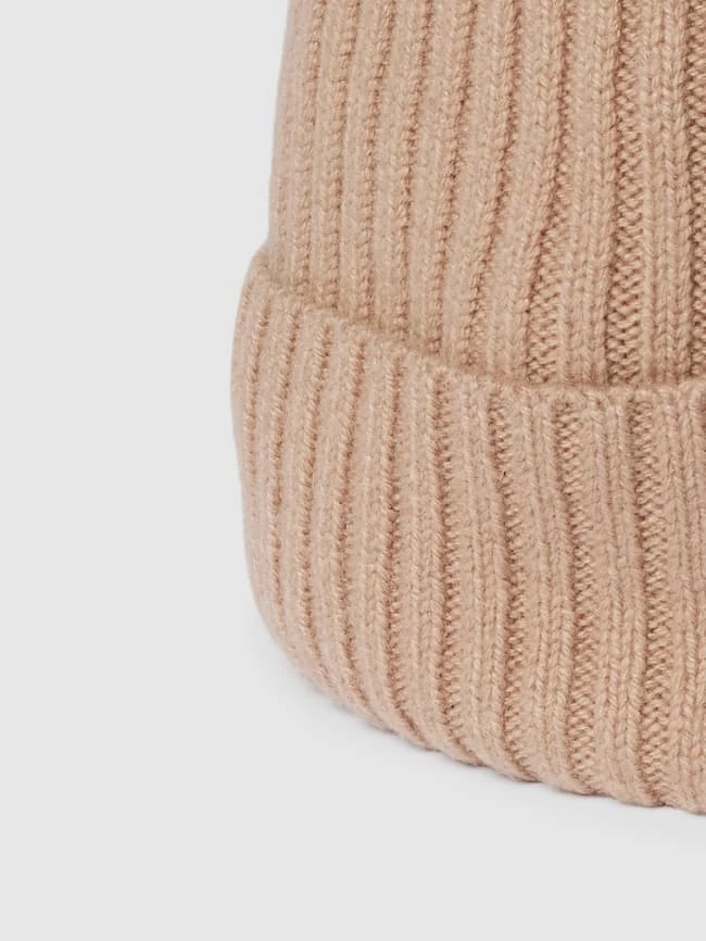 Jake*s Casual Beanie Mit Ripp-Struktur - Sand – Bild 2