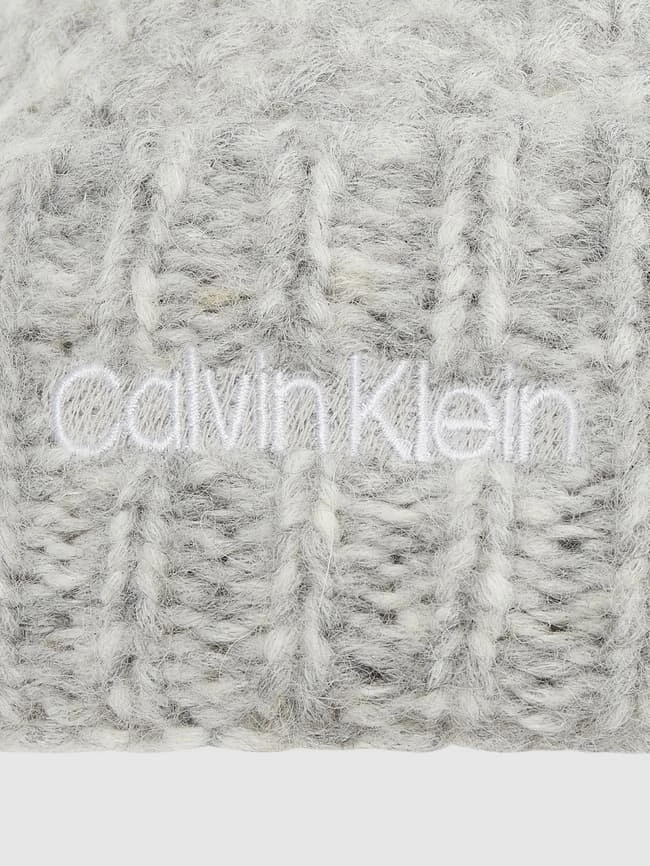 CK Calvin Klein Mütze Mit Logo-Stickerei - Hellgrau – Bild 2