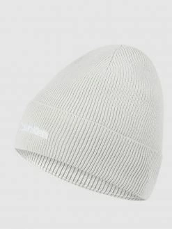 CK Calvin Klein Mütze Mit Kaschmir-Anteil - Hellgrau