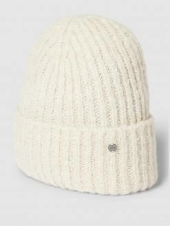 Esprit Beanie Mit Label-Applikation - Offwhite