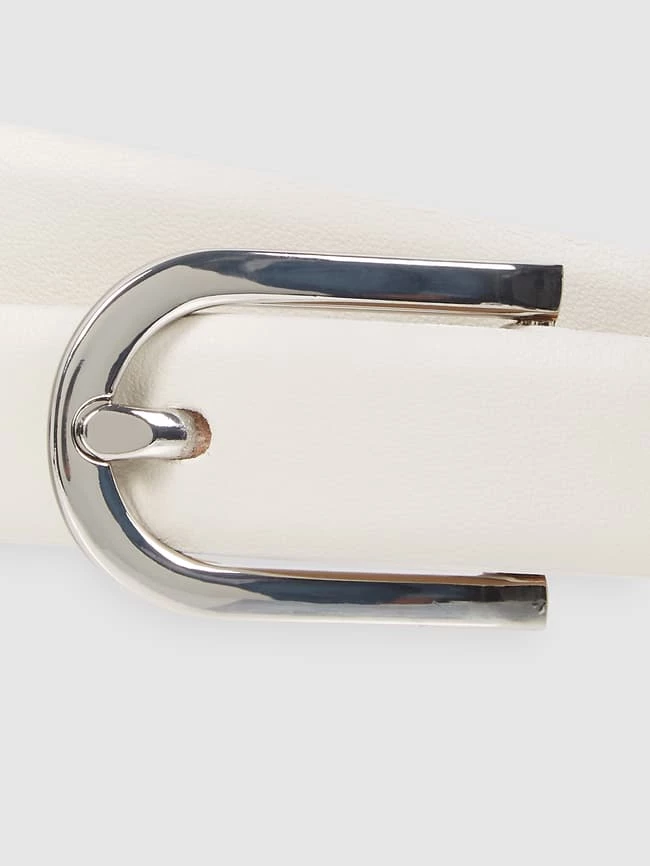 Weinmann Ledergürtel Mit Dornschließe - Hellblau – Bild 2