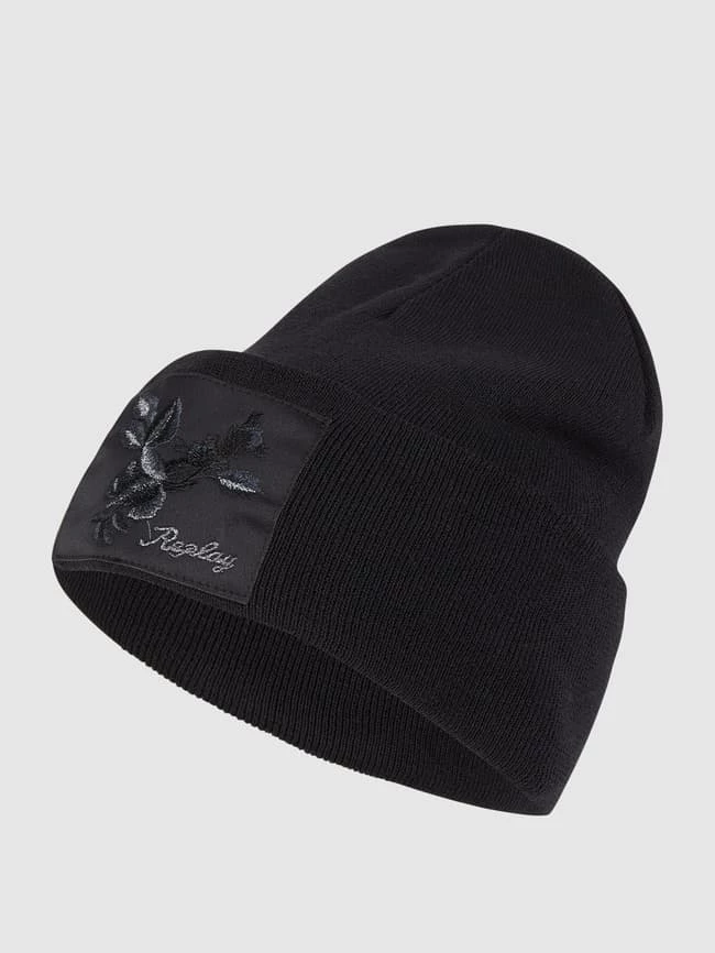 Replay Mütze Mit Logo-Aufnäher - Schwarz 1 Replay Mütze Mit Logo-Aufnäher - Schwarz