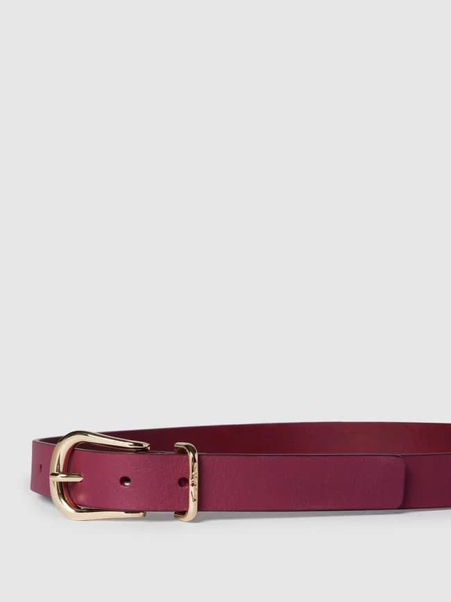 Tommy Hilfiger Ledergürtel Mit Dornschließe - Kirschrot 2 Tommy Hilfiger Ledergürtel Mit Dornschließe - Kirschrot – Bild 2