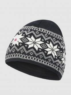 Dale Of Norway Mütze Aus Merinowolle Modell 'Garmisch' - Schwarz