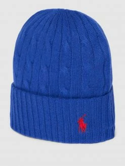 Polo Ralph Lauren Beanie Mit Kaschmir-Anteil - Royalblau