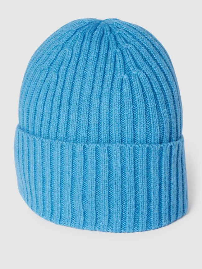 Jake*s Casual Beanie Mit Ripp-Struktur - Blau
